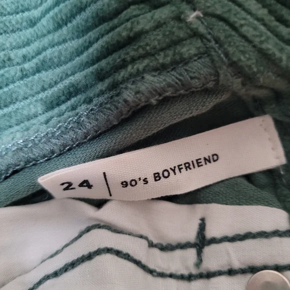 ❤️Pacsun 90s Boyfriend Embroidered Corduroy Jeans 24/31 - Picture 11 of 14